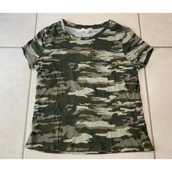 Common Stitch Women’s Green Camouflage Short Sleeve T-Shirt Juniors Size: S - Picture 2 of 7